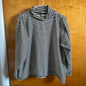 LL Bean Striped Turtleneck